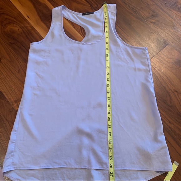Buy 1, Get 2 free Soprano Periwinkle/ lavender flowy  racerback tank shell - Picture 3 of 8